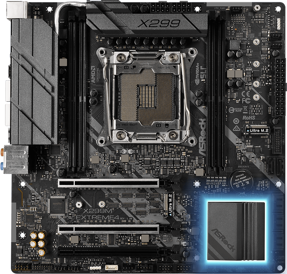ASRock X299M Extreme4 Intel i9 9940X セット Asrock X299M Extreme4 - Motherboard Specifications On MotherboardDB